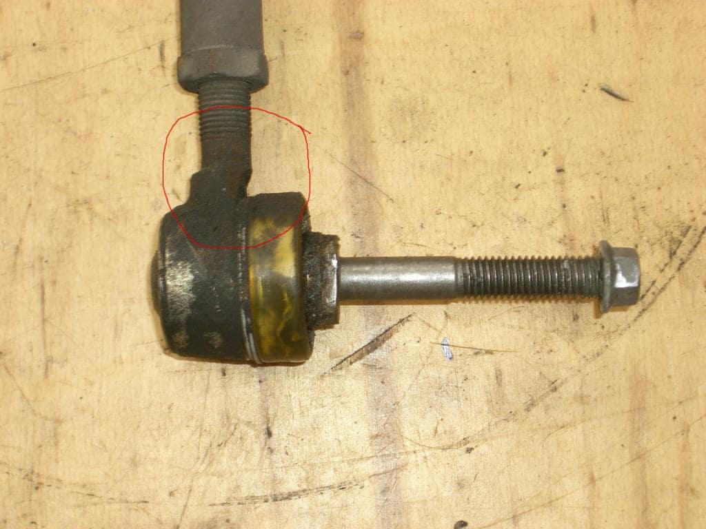 Opel Speedster Spurstange Variante 1 - Schwachstelle am Spurstangenkopf