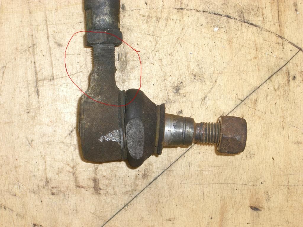 Opel Speedster Spurstange Variante 4 - Schwachstelle am Spurstangenkopf