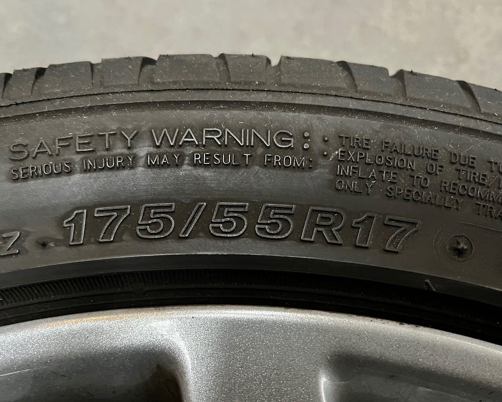 Speedster Original Vorderreifen Dimesion 175/55R17